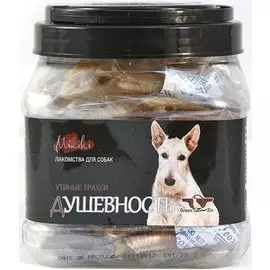 Лакомство Green QZin Miniki Душевность для собак мини-пород (200 г, Утиные трахеи)