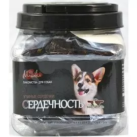 Лакомство Green QZin Miniki Сердечность для собак мини-пород (375 г, Утиные сердечки)
