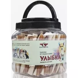 Лакомство Green QZin Улыбка Free палочки от зубного камня для собак (1012 г, )