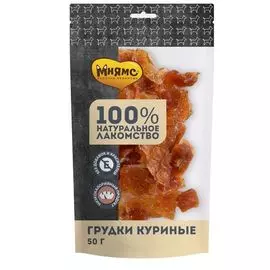 Лакомство Мнямс куриные грудки для собак (50 г)