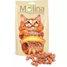 Лакомство Molina Куриные кусочки для кошек 80 г (80 г, )