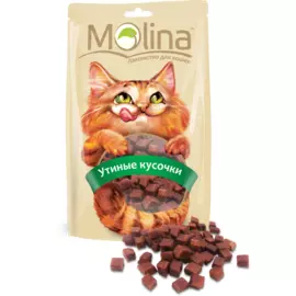 Лакомство Molina Утиные кусочки для кошек 80 г (80 г, )