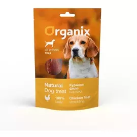 Лакомство Organix Нарезка из куриного филе для собак (100 г)