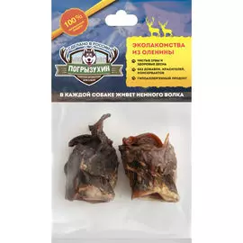 Лакомство Погрызухин калтык северного оленя для собак (80 г, Оленина)