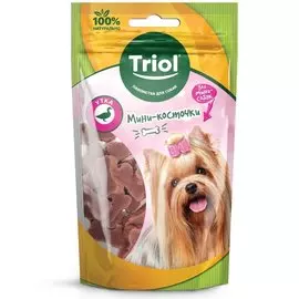 Лакомство Triol Мини-косточки для мини-собак (50 г, Утка)