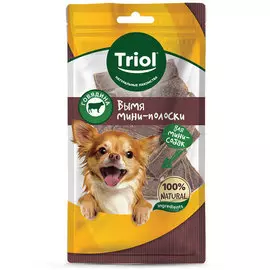 Лакомство Triol вымя говяжье "Мини-полоски" для мини-собак (40 г, Говядина)