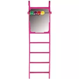 Лесенка Flamingo с зеркалом и счетами для птиц (6 x 20 см)