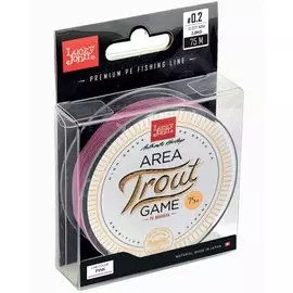Леска плетёная Lucky John Area Trout Game Braid Pink (75 м, Ø 0,112 мм / Тест 5,9 кг)