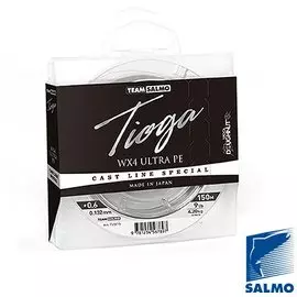 Леска плетёная Team Salmo Tioga Silver Grey (150 м, Ø 0,171 мм / Тест 5,4 кг)