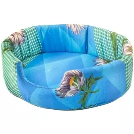 Лежак Дарэлл Еco овальный микрофибра с рисунком для животных (45 х 38 х 13 см, )