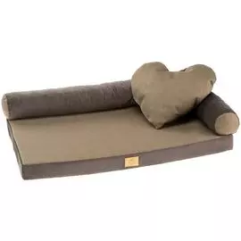 Лежак-кровать Ferplast Tommy для кошек и собак (65 х 40 х 16 см, Коричневый)