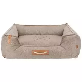 Лежак с бортиком Trixie BE NORDIC Fohr песочный для животных (60 х 50 см, Песочный)