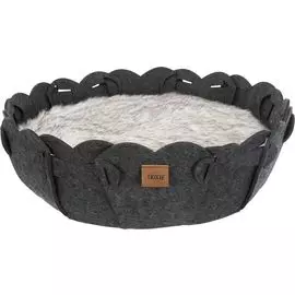Лежак Trixie Elli круглый антрацит для животных (ø 50 см, Антрацит)