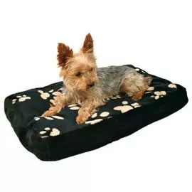 Лежак Trixie Winny с рисунком лапки для собак (60 х 40 см, Черный)
