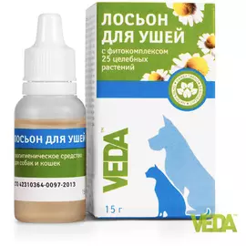 Лосьон Веда для ушей животных (15 г)