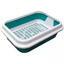 Лоток Zooexpress 11161 Мегакис с сеткой и рамкой для кошек (46 х 34,5 х 14 см, В ассортименте)
