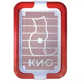 Лоток Zooexpress Кис 11040 с сеткой большой для кошек (40 х 26,5 х 6,5 см, В заказе будет случайный цвет)