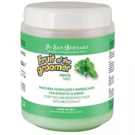 Маска Iv San Bernard Fruit Fruit of the Groomer Mint восстанавливающая маска для любого вида шерсти собак и кошек с витамином В6 (250 мл)