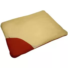 Матрац "Аквастоп" двухцветный со съемным чехлом для животных (65 х 50 см, Бежевый/красный)