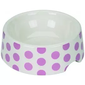 Миска Chacco Large Dot для животных (S, Черный/Белый)