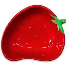 Миска КерамикАрт керамическая Клубничка для грызунов (250 мл, Клубничка)