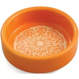 Миска Triol Апельсин керамическая для котят (100 мл, Апельсин)