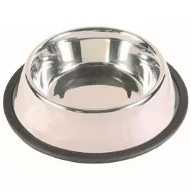 Миска Trixie металл с резинкой для животных (0,9 л/ф 17 см)
