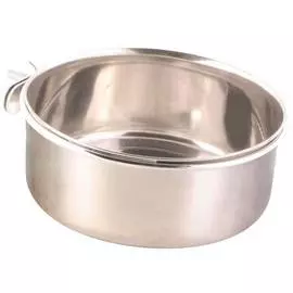 Миска Trixie с крепежом металлическая для попугаев (600 мл/ф 12 см)