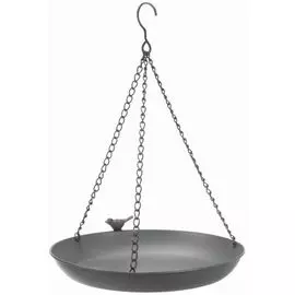 Миска Trixie серая металлическая подвесная для птиц (2,2 л/ 30 см, Серый)