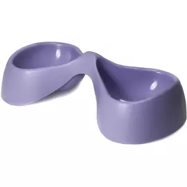 Миска United Pets Bicio двойная сиреневая для животных (2 х 230 мл, Сиреневый)