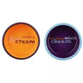 Миски Trixie керамические на подставке для кошек (2x 0,3 л/ф 12 см)