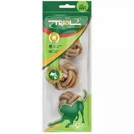 Мяч Triol плетеный с маслом лосося для собак (3 шт, )