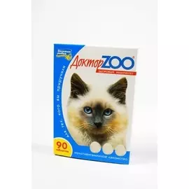 Мультивитаминное лакомство Доктор ZOO здоровый иммунитет для кошек (90 таб)