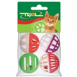 Набор игрушек Triol XW0001 4 мяча для кошек (Ø 40 мм,)