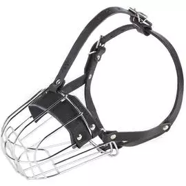 Намордник Julius-K9 c укороченной мордой, металл (ротвейлер) (34,5 х 10 х 10,5 см)