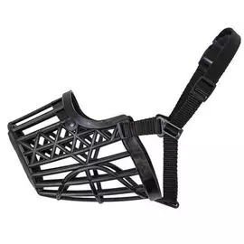 Намордник Yami-Yami №6 пластиковый черный для собак породы немецкая овчарка (№6, 31 см)