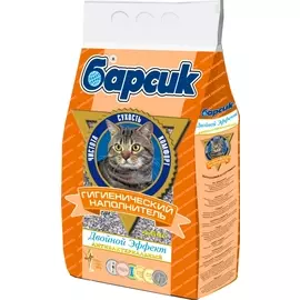 Наполнитель Барсик Эффект впитывающий минеральный для кошек (4,54 л (3,7 кг))