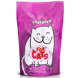 Наполнитель For Cats селикагеливый с ароматом лаванды для кошек (4 л (1,59 кг))