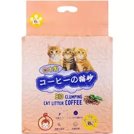 Наполнитель Hakase Arekkusu Кофе комкующийся для кошачьего лотка (6 л (2,85 кг))