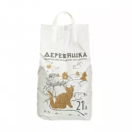 Наполнитель Зверьё моё Деревяшка впитывающий древесный для кошачьего туалета (7 л (2,5 кг))