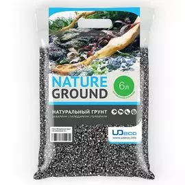 Натуральный грунт UDeco Canyon Grey - для аквариумов "Серый гравий", 4-6 мм (6 л)
