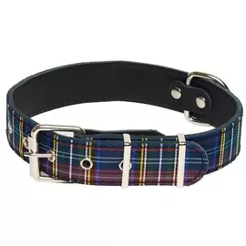 Ошейник Аркон Несси в клетку для собак (44 - 58см х 35мм, Черный клетка)
