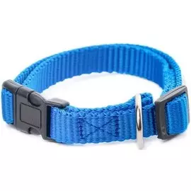 Ошейник Дарэлл синтетический плотный синий для собак (20 мм х 31-45 см, Синий)