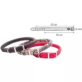 Ошейник Дарэлл Zoo-M Cord кожаный круглый (5 мм х 18-22 см, Цветной)