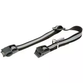 Ошейник Ferplast Club Reflex С черный со светоотражающей полоской для собак (45-70/2,5 см, Черный)