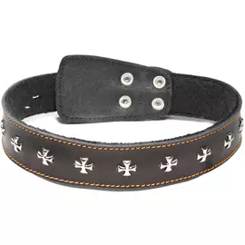 Ошейник Gamma Орден кожаный на синтепоне для животных (3,5 х 63 см, В ассортименте)