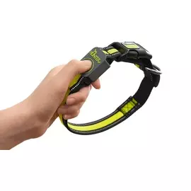 Ошейник Hunter LED Manoa Glow желтый для собак (55-60 см x 2,5 см, Желтый)