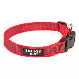 Ошейник Julius-K9 Color &amp; Gray красно-серый для собак (27-42 см, 2 см, Красно-серый)