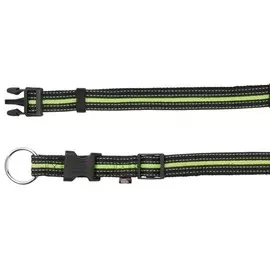 Ошейник Trixie Fusion светоотражающий для собак (L-XL: 40-65 см/25 мм, Чёрный/зелёный)