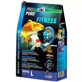 Основной корм JBL ProPond Fitness L - плавающие чипсы для активных кои (5 кг (12л))